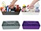 Enjoy Organizer 4 Pack Portable Caddy Stackable Plastic Caddy with Handle Desk, Makeup, Dorm Caddy, Classroom Art Organizers - Made In USA